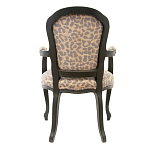 Полукресло с мягкой обивкой из льна на 4-х ножках из массива березы Gladys Armchair варинант исполнения - 2 | Loft Concept в Воронеже