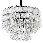 Люстра с хрустальными подвесками в виде капель Antoine Crystal Drops Chrome Chandelier 9 варинант исполнения - 1 | Loft Concept в Воронеже