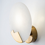 Бра с плафоном из камня в форме диска Ricci Stone Wall Lamp варинант исполнения - 3 | Loft Concept в Воронеже