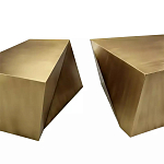 Комплект из 2-х дизайнерский журнальных столов геометрической формы Ribefyk варинант исполнения - 1 | Loft Concept в Воронеже