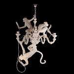 Люстра с тремя фигурами обезьян с лампочками в руках белого цвета Hanging Monkey варинант исполнения - 2 | Loft Concept в Воронеже