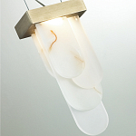 Подвесной светильник с белыми вертикальными элементами Alabaster Totem варинант исполнения - 11 | Loft Concept в Воронеже