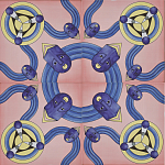 Плитка дизайнерская с узором Дива варинант исполнения - 1 | Loft Concept в Воронеже