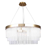 Люстра подвесная со стеклянными подвесками в виде перекрученных трубочек Nembus варинант исполнения - 1 | Loft Concept в Воронеже