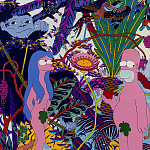 Мебельная ткань Велюр Simpsons in Paradise Т4-88 варинант исполнения - 4 | Loft Concept в Воронеже