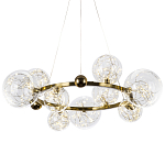 Дизайнерская кольцевая люстра с гирляндой внутри стеклянных плафонов Iona Garland Chandelier 9 варинант исполнения - 1 | Loft Concept в Воронеже