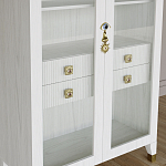 Дизайнерский шкаф витрина Elsa Dreams White с 4-мя ящиками варинант исполнения - 4 | Loft Concept в Воронеже