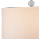 Настольная лампа белая с тканевым абажуром в форме цилиндра Morphing варинант исполнения - 2 | Loft Concept в Воронеже