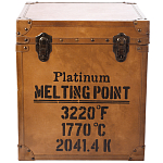 Сундук кожаный в винтажном стиле Brown Leather Chest варинант исполнения - 3 | Loft Concept в Воронеже