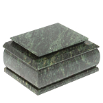 Шкатулка с зеркалом из натурального камня змеевик Stone Casket варинант исполнения - 1 | Loft Concept в Воронеже