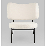 Мини-кресло District Lounge букле белый варинант исполнения - 4 | Loft Concept в Воронеже