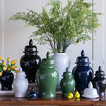 Ваза с крышкой однотонная Высота 31 см Chinoiserie Ceramics варинант исполнения - 4 | Loft Concept в Воронеже