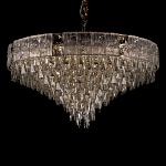 Люстра с каскадом из прозрачного хрусталя Constant Sparks варинант исполнения - 11 | Loft Concept в Воронеже