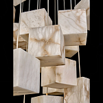 Люстра подвесная с квадратными плафонами из натурального камня Glowing Spheres варинант исполнения - 4 | Loft Concept в Воронеже