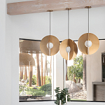 Подвесной светильник в форме золотых дисков Minimalist Lighting Fixture варинант исполнения - 4 | Loft Concept в Воронеже