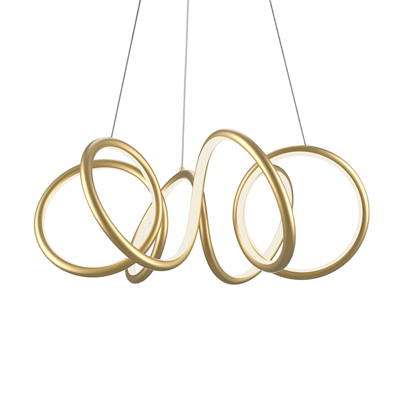 Люстра подвесная Curve 3000-4000К Черный Латунь в Воронеже | Loft Concept 