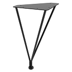 Стол журнальный c коричневой круглой столешницей на четырех металлических ножках Charm Coffee Table варинант исполнения - 3 | Loft Concept в Воронеже