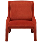 Дизайнерское кресло оранжевое в мягкой велюровой обивке Granger Armchair Orange варинант исполнения - 3 | Loft Concept в Воронеже