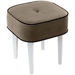 Квадратный мягкий пуф на белых ножках Winton Pouf Square варинант исполнения - 3 | Loft Concept в Воронеже