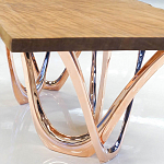 Обеденный стол прямоугольный с фигурными ножками G-table варинант исполнения - 3 | Loft Concept в Воронеже