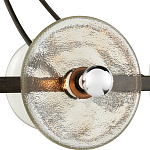 Люстра круглая с литыми стеклянными дисками Olympe Glass Chandelier варинант исполнения - 2 | Loft Concept в Воронеже