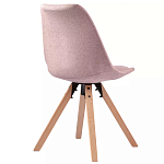 Стул мягкий с высокой спинкой на деревянных ножках Chair Dusty Pink варинант исполнения - 3 | Loft Concept в Воронеже
