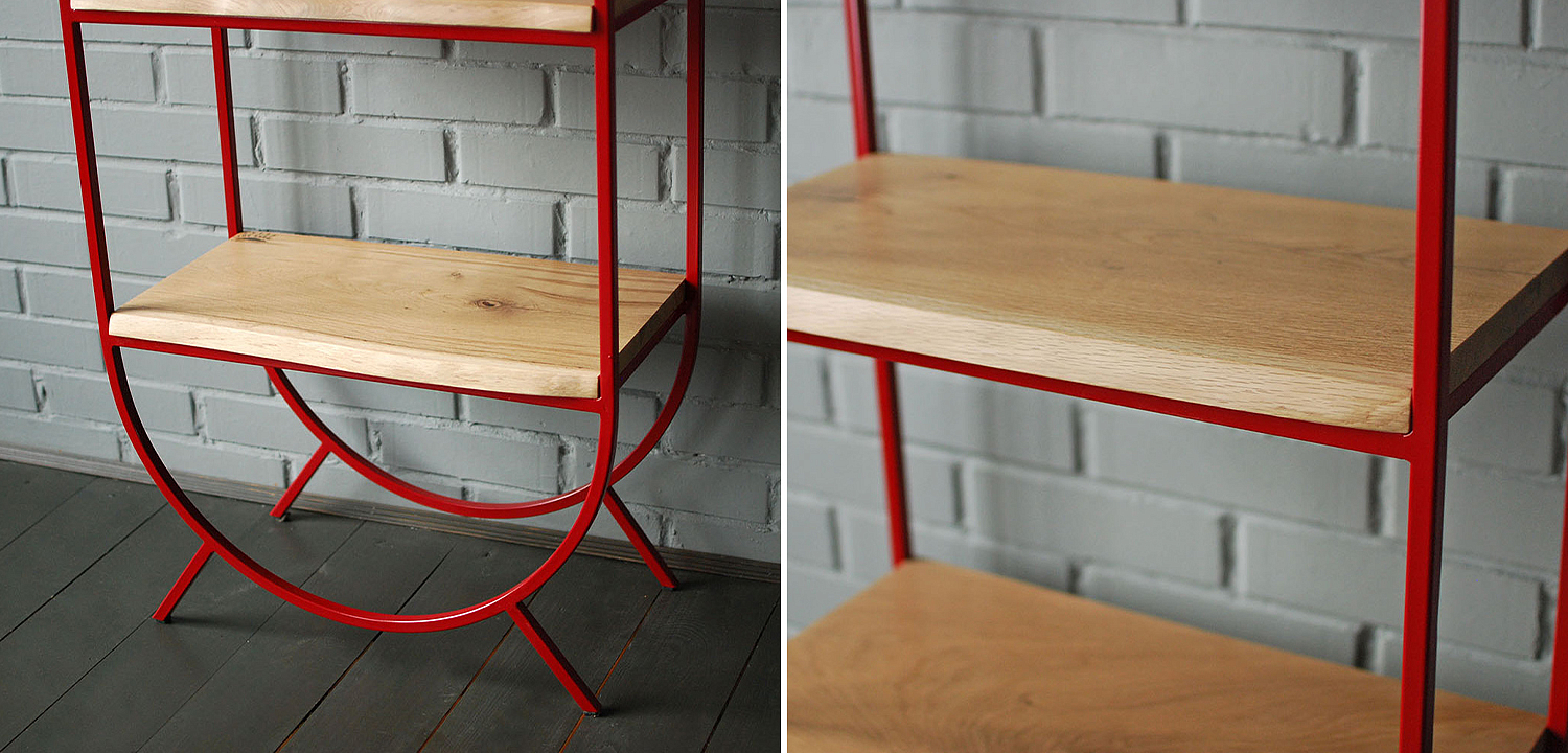 Стеллаж Rumo Industrial Metal Rust Rack Стеллаж Rumo Industrial Metal Rust Rack - Loft-Concept в Воронеже