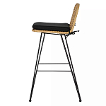 Стул барный с ротанговым плетением Half Bar Chair with Wicker без подлокотников варинант исполнения - 2 | Loft Concept в Воронеже