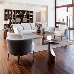 Приставной столик из массива дерева Walnut варинант исполнения - 9 | Loft Concept в Воронеже