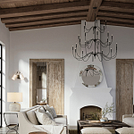 Бра с двумя тканевыми абажурами в форме цилиндра Prerequisites варинант исполнения - 4 | Loft Concept в Воронеже