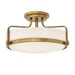 Потолочный светильник с круглым матовым белым плафоном Hinkley варинант исполнения - 1 | Loft Concept в Воронеже