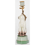 Подсвечник в виде кошки из фарфора с бронзовыми элементами Paradise Cat варинант исполнения - 3 | Loft Concept в Воронеже