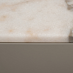 Тумба под телевизор серая с мраморной столешницей Uniqueness Marble варинант исполнения - 6 | Loft Concept в Воронеже