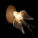 Бра с прозрачной стеклянной фигуркой птички Serip Voa варинант исполнения - 2 | Loft Concept в Воронеже