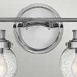 Бра для ванных комнат с прозрачным шарообразным плафоном из стекла с пузырьками на круглом основании Hinkley варинант исполнения - 17 | Loft Concept в Воронеже