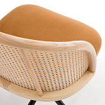 Офисное кресло из велюра и ротанга Eilwen Rattan Wicker Chair варинант исполнения - 4 | Loft Concept в Воронеже