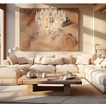 Люстра с многослойными белыми и прозрачными подвесками Character Chandelier варинант исполнения - 3 | Loft Concept в Воронеже