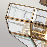 Потолочный светильник шестигранной формы с прозрачными стеклянным плафоном Elstead Lighting варинант исполнения - 4 | Loft Concept в Воронеже