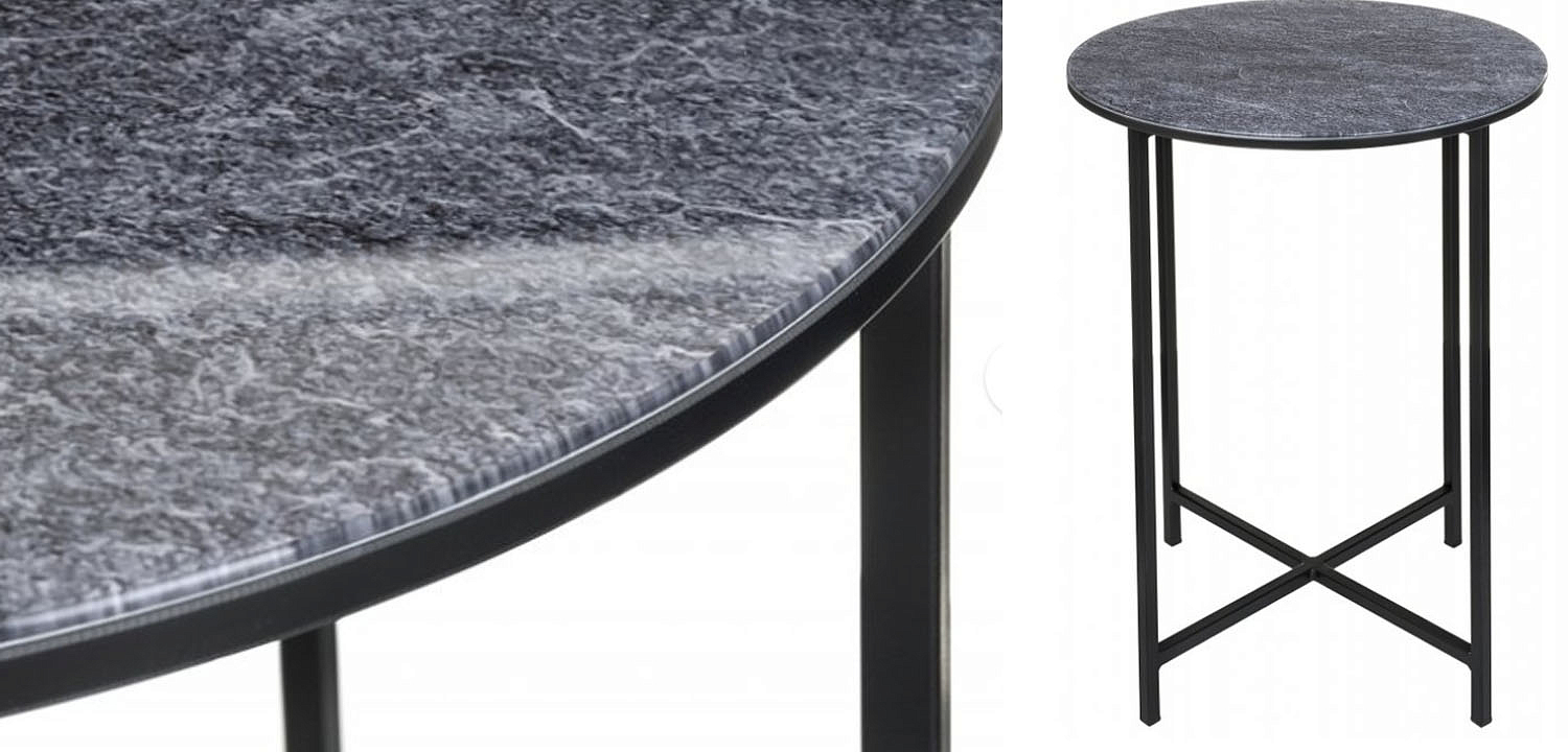 Приставной стол Zermatt Side Table round gray Приставной стол Zermatt Side Table round gray - Loft-Concept в Воронеже