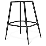 Барный стул со спинкой и подлокотниками на 4-х металлических ножках Douglas Rhombus Синий Велюр варинант исполнения - 5 | Loft Concept в Воронеже