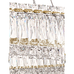 Люстра подвесная круглая из прозрачного хрусталя с золотым корпусом Selfsufficient варинант исполнения - 8 | Loft Concept в Воронеже