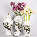 Декоративная ваза с крышкой Flowers in Pots варинант исполнения - 4 | Loft Concept в Воронеже