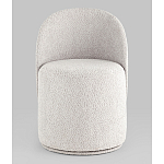 Пуф Loreen со спинкой вращающийся букле светло-серый варинант исполнения - 4 | Loft Concept в Воронеже