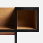 Дизайнерская скамейка  Canton  Beech and Black Bench варинант исполнения - 10 | Loft Concept в Воронеже