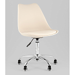 Офисный стул на металлическом основании EGGERY Beige пластик варинант исполнения - 1 | Loft Concept в Воронеже