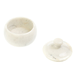 Сахарница из натурального камня Мрамор Белый Stone Sugar Bowls варинант исполнения - 3 | Loft Concept в Воронеже