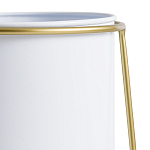 Кашпо из металла и латуни Elegance Elevated Planters белое варинант исполнения - 3 | Loft Concept в Воронеже