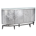 Комод фактурный серебристый с дверцами Silver Chest of Drawers варинант исполнения - 1 | Loft Concept в Воронеже