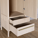 Узкий Шкаф Primo с 2 выдвижными ящиками Светлый дуб варинант исполнения - 5 | Loft Concept в Воронеже