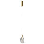 Подвесной светильник со стеклянным плафоном в форме капли NAOMI drop transparent glass варинант исполнения - 2 | Loft Concept в Воронеже